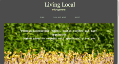 Desktop Screenshot of livinglocalmicrogreens.com