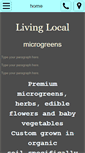 Mobile Screenshot of livinglocalmicrogreens.com